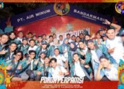 Kontingen PT Air Minum Sanggam Balangan. KATAKUNCI/PT AMSB