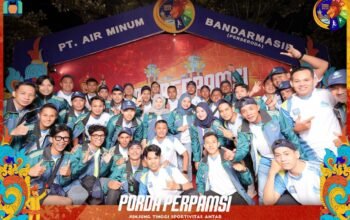 Kontingen PT Air Minum Sanggam Balangan. KATAKUNCI/PT AMSB