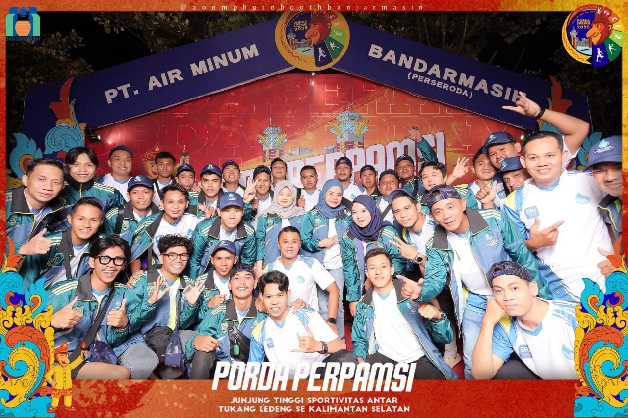 Kontingen PT Air Minum Sanggam Balangan. KATAKUNCI/PT AMSB