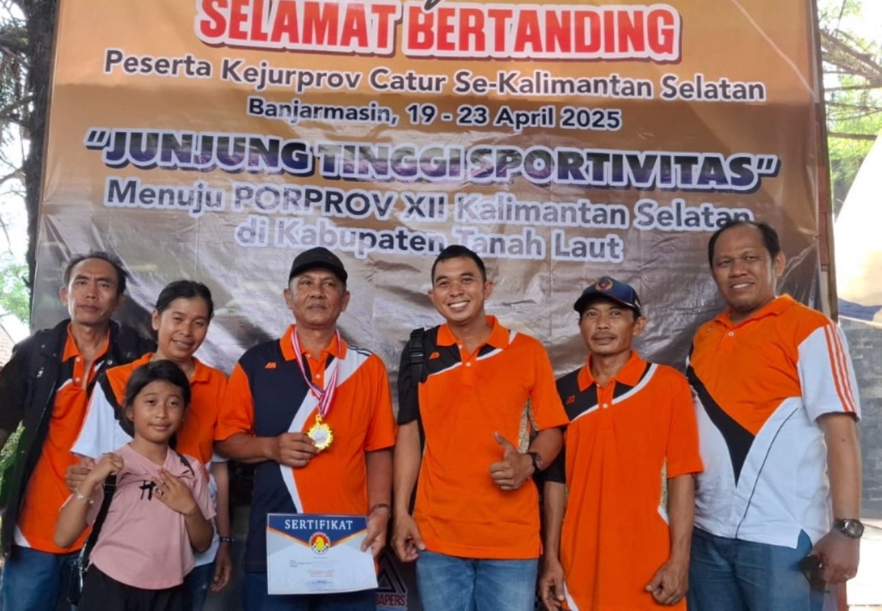 Atlet Percasi Balangan saat mendapatkan medali emas pada Kejurprov Kalsel 2025. KATAKUNCI/Percasi Balangan