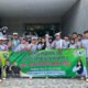 Kadisporapar Balangan saat mengunjungi atlet dari cabor Taekwondo. KATAKUNCI/ah