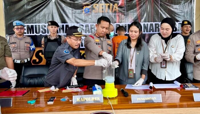 Polres Balangan musnahkan puluhan ekstasi dan sabu