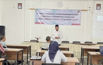 Dekopinda Tabalong bekali pengurus koperasi dengan keahlian membuat laporan keuangan