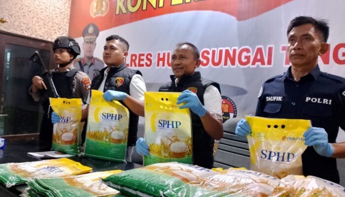 Polres HST bongkar sindikat repacking beras SPHP dengan logo Bulog