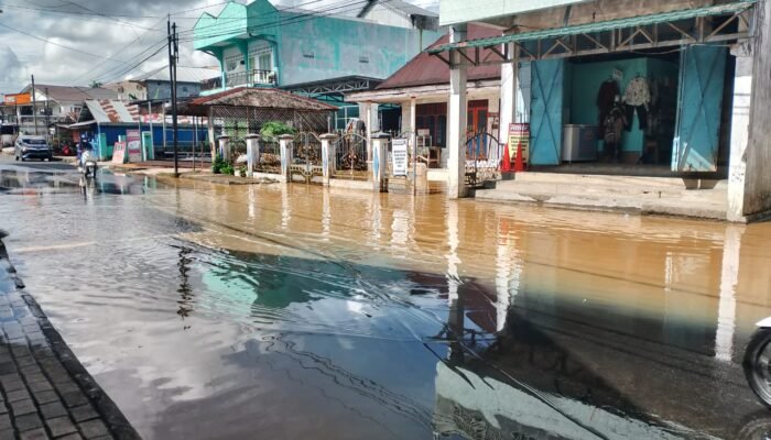 Banjir mulai genangi wilayah Kota Barabai HST