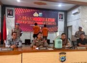 Polres Balangan saat melaksanakan konferensi pers di Mapolres setempat, Kamis (16/10/2025). KATAKUNCI/AH