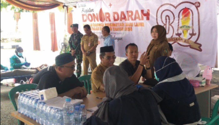 Sekwan Balangan ikuti donor darah pada HUT ke-80 Kejaksaan RI