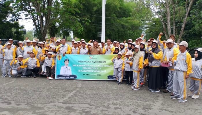 Bupati HST Lepas 99 Kontingen NPC ke Peparprov Tanah Laut