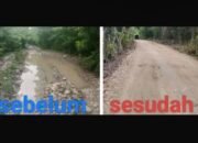 Sukses Perbaiki Jalan Secara Swadaya, Warga Nansean Berharap Perhatian Permanen