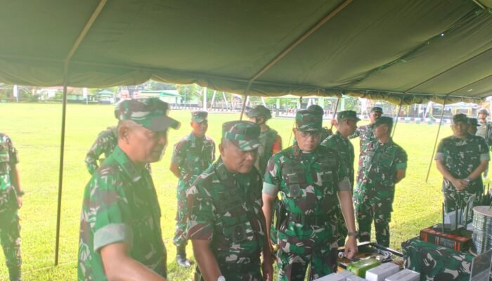 Kasdam XXII/Tambun Bungai Pastikan Kesiapsiagaan Prajurit Yonif 621/Manuntung
