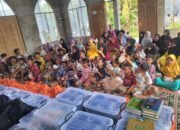 Lazismu dan KS2 Tabalong disambut hangat oleh anak-anak korban banjir Balangan