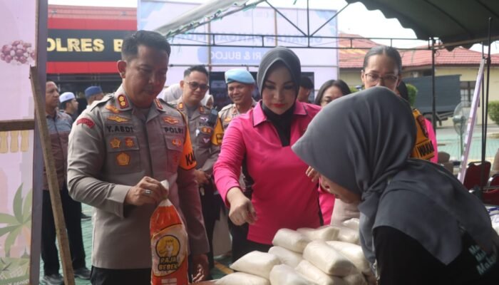 Jaga Stabilitas Harga Menjelang Lebaran, Polres Balangan Gelar Gerakan Pangan Murah Serentak