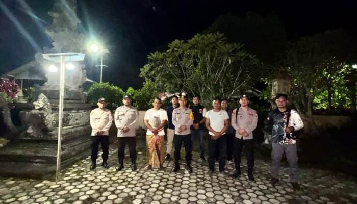 Potret Sejuk di Balangan, Polsek Halong Jaga Kekhusyukan Nyepi di Tengah Persiapan Idul Fitri 1447 H