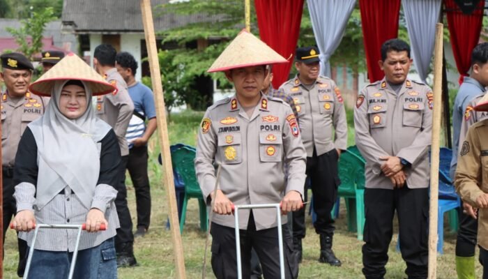 Polres HST Dukung Ketahanan Pangan, Ikuti Pencanangan Sentra Jagung dan Penandatangan MoU