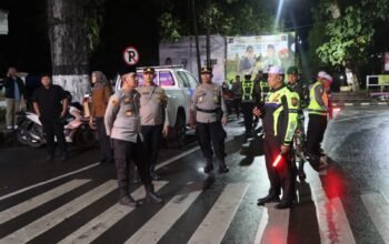 Kapolres HST Pimpin Pengamanan Malam Takbiran Idul Fitri 1447 H