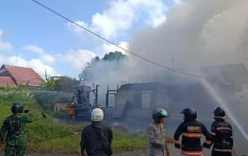 Sijago Merah Amuk Banua Jingah, Dua Rumah Hancur Lebur