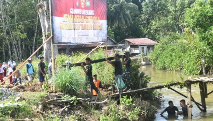 Jembatan Perintis Garuda Dibangun, Buka Akses Kemajuan Wilayah Terpencil di HST