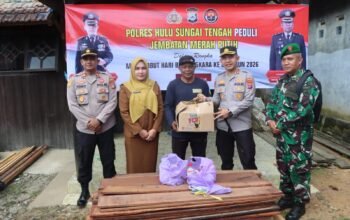 Polres HST Renovasi Jembatan Merah Putih, Wujud Bakti Hari Bhayangkara ke-80