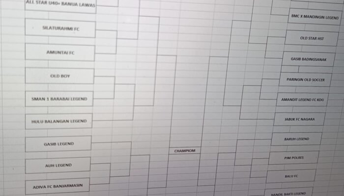 Berikut Drawing Kapolres HST Cup U40 2026