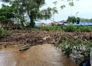 Tumpukan Ranting Tersendat di Bawah Jembatan Dharma, Warga Barabai Minta Segera Ditangani