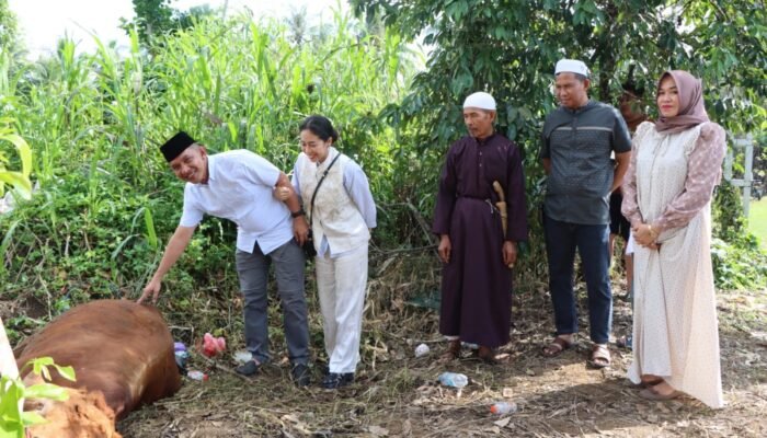 Polres HST Gelar Potong Hewan Kurban, Wujud Syukur dan Kepedulian Sosial
