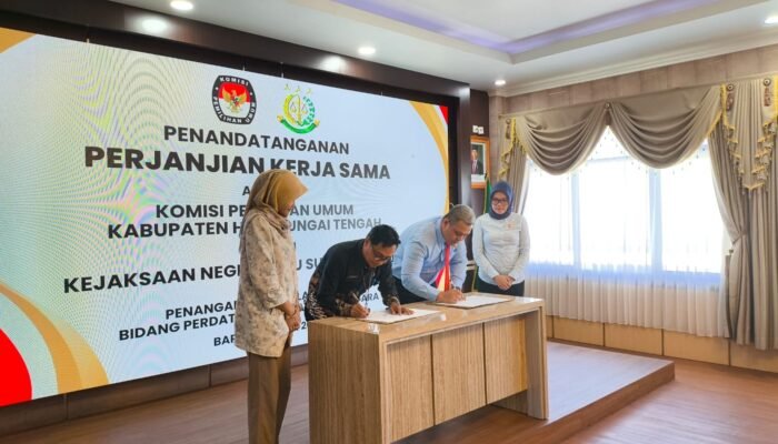 Cegah Sengketa & Lindungi Aset, KPU dan Kejari HST Pererat Kolaborasi