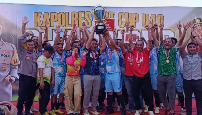 PJM Polres Taklukkan SMAN 1 Barabai Legend 4-0 dan Raih Gelar Juara