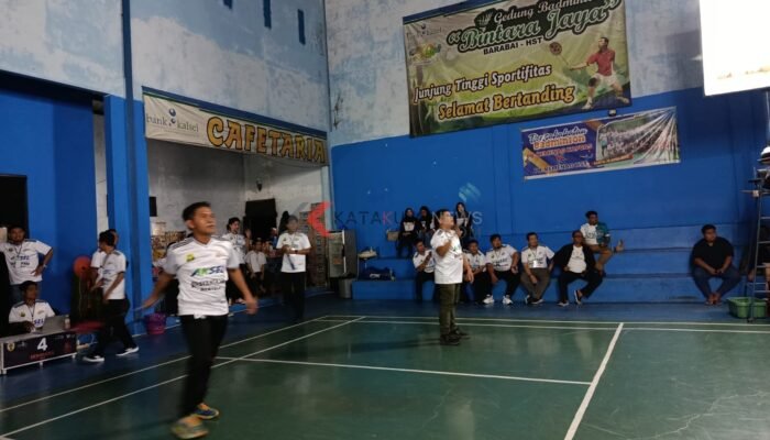 Polres HST Gelar Turnamen Bulutangkis Sambut Hari Bhayangkara ke-80
