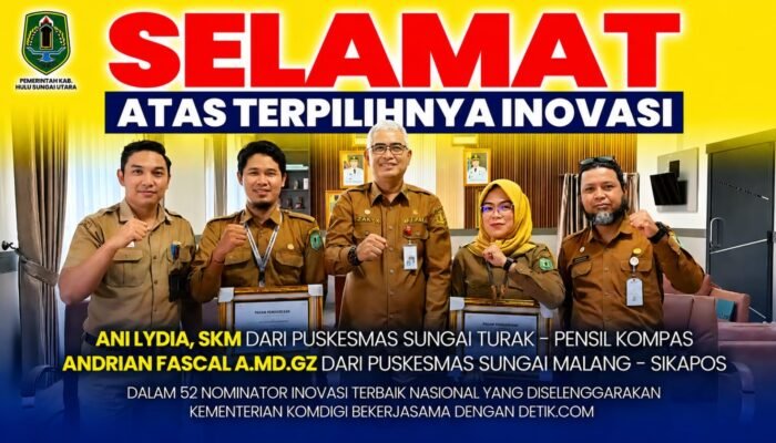 Dua Puskesmas Di HSU tembus nasional dalam Apresiasi Konektivitas Digital 2026