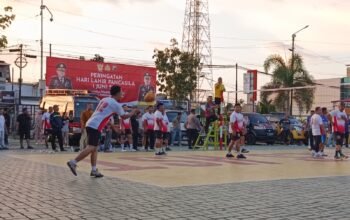 Final Memukau! Gabungan Bag Juara Turnamen Voli Kapolres HST Cup 2026