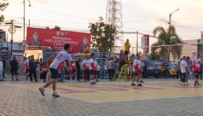 Final Memukau! Gabungan Bag Juara Turnamen Voli Kapolres HST Cup 2026