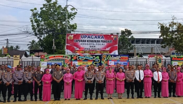 49 Personel Polres HST Naik Pangkat, Kapolres Minta Tingkatkan Pengabdian kepada Masyarakat