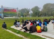 Nobar Piala Dunia di Taman Dwi Warna Diserbu Warga, Pemkab HST Siap Lanjut hingga Final
