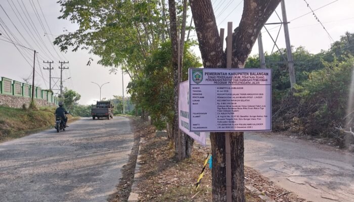Dinas Pupr Perkim Balangan Resmi Mulai Proyek Peningkatan Jalan Muara Pitap Lingsir