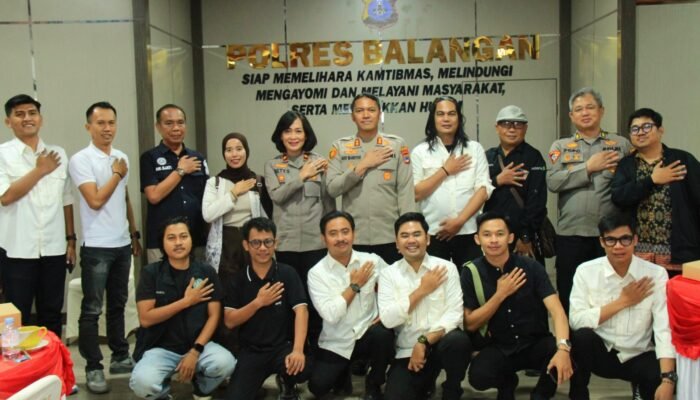 Bangun Kemitraan Strategis, AKBP Arif Mansyur Supartono Rangkul Awak Media Balangan