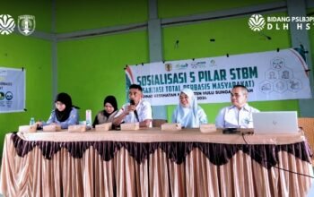 Optimalisasi Sanitasi, DLH HST Pastikan Pengelolaan Sampah di Puskesmas Aman