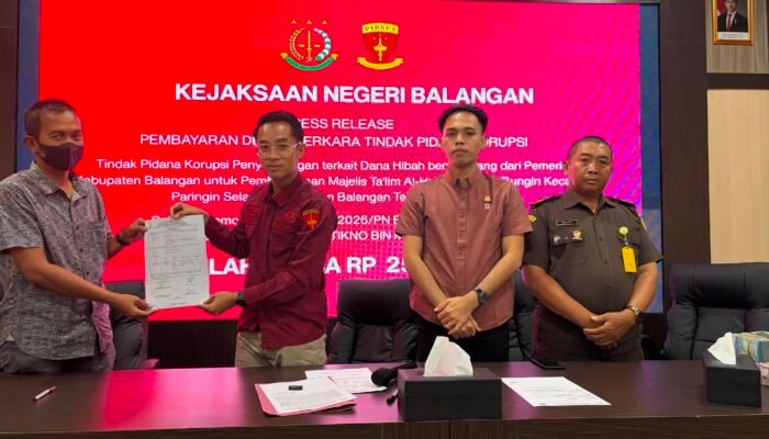 Inkracht, Kejari Balangan Eksekusi Denda Rp250 Juta dari Terpidana Korupsi Hibah
