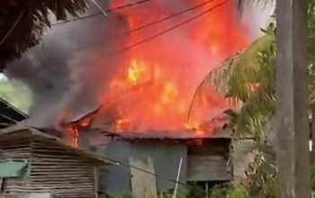 Lima Rumah Terbakar di Bakti, Warga Berjibaku Jinakkan Api di Tengah Siang