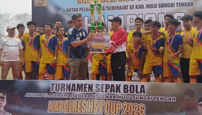 SMAN 3 Barabai Dua Kali Beruntun Juara Kapolres HST Cup 2026