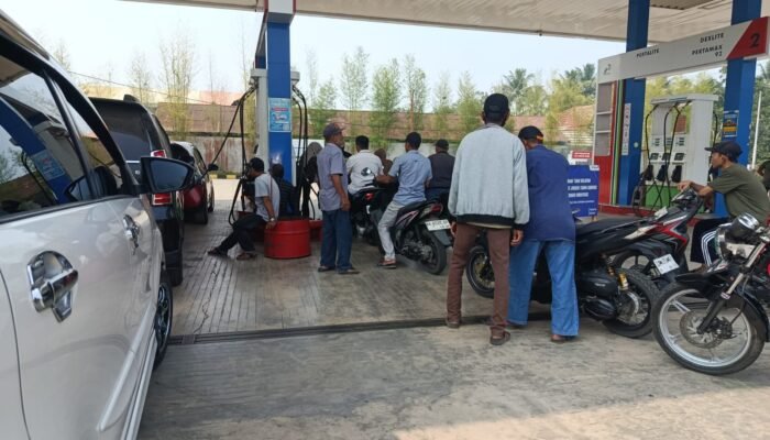 Antrean BBM di SPBU Timbuk Bahalang HST Mulai Berkurang, Pengelola Perketat Pengawasan