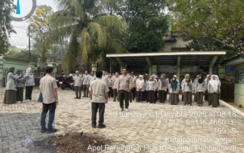 Peringati Hari Kesaktian Pancasila, Penyuluh Pertanian se-Balangan Gelar Upacara