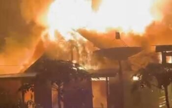 Tiga Rumah di Limpasu Ludes Terbakar, Empat Keluarga Kehilangan Tempat Tinggal