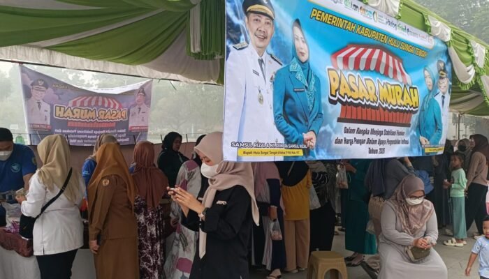 Pemkab HST Perkuat Pengendalian Inflasi Lewat Pangan Murah dan Pasar Murah