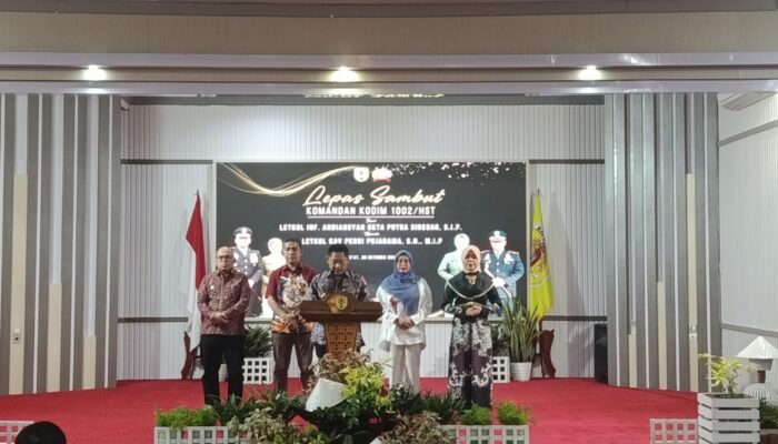 Lepas Sambut Dandim 1002/HST, Bupati Samsul Rizal Ajak Perkuat Sinergi Jaga Kondusivitas Daerah